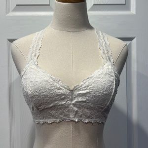 White lace bralette